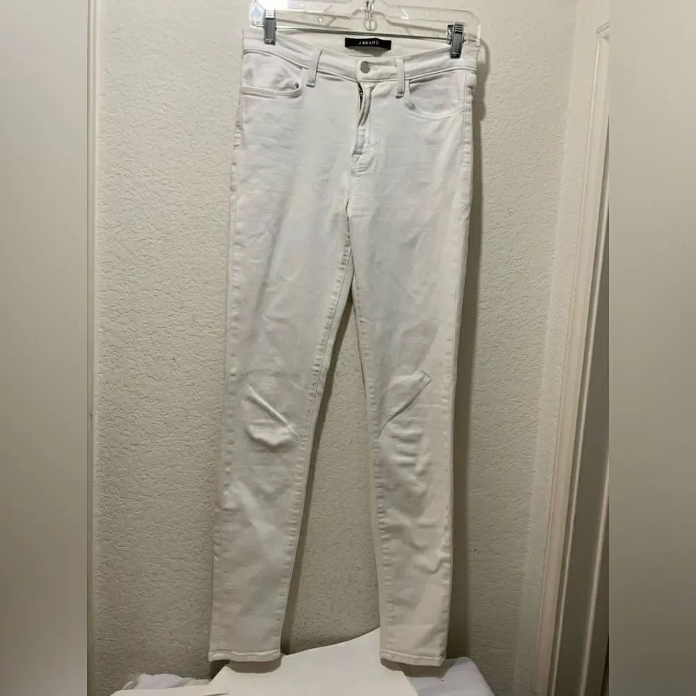 J Brand Maria High Rise Skinny Blanc White Jeans Size 27 inseam 30”